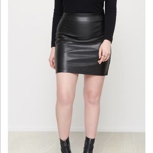 Dynamite Faux Leather Skirt